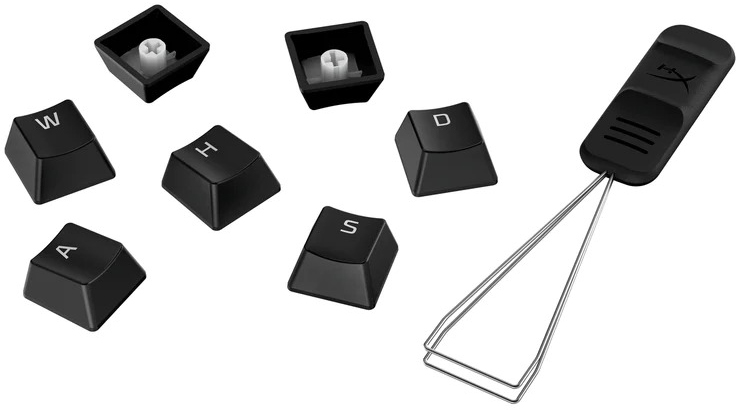 HyperX - Kit Teclas HyperX Pudding Keycaps Full Key Set Dyble Shot Negro PBT Layyt US