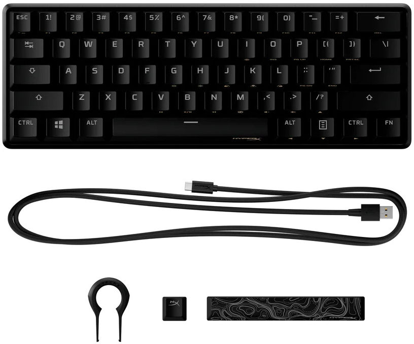 HyperX - Teclado Mecânico HyperX Alloy Origins 60 RGB Gaming US Aqua Switches