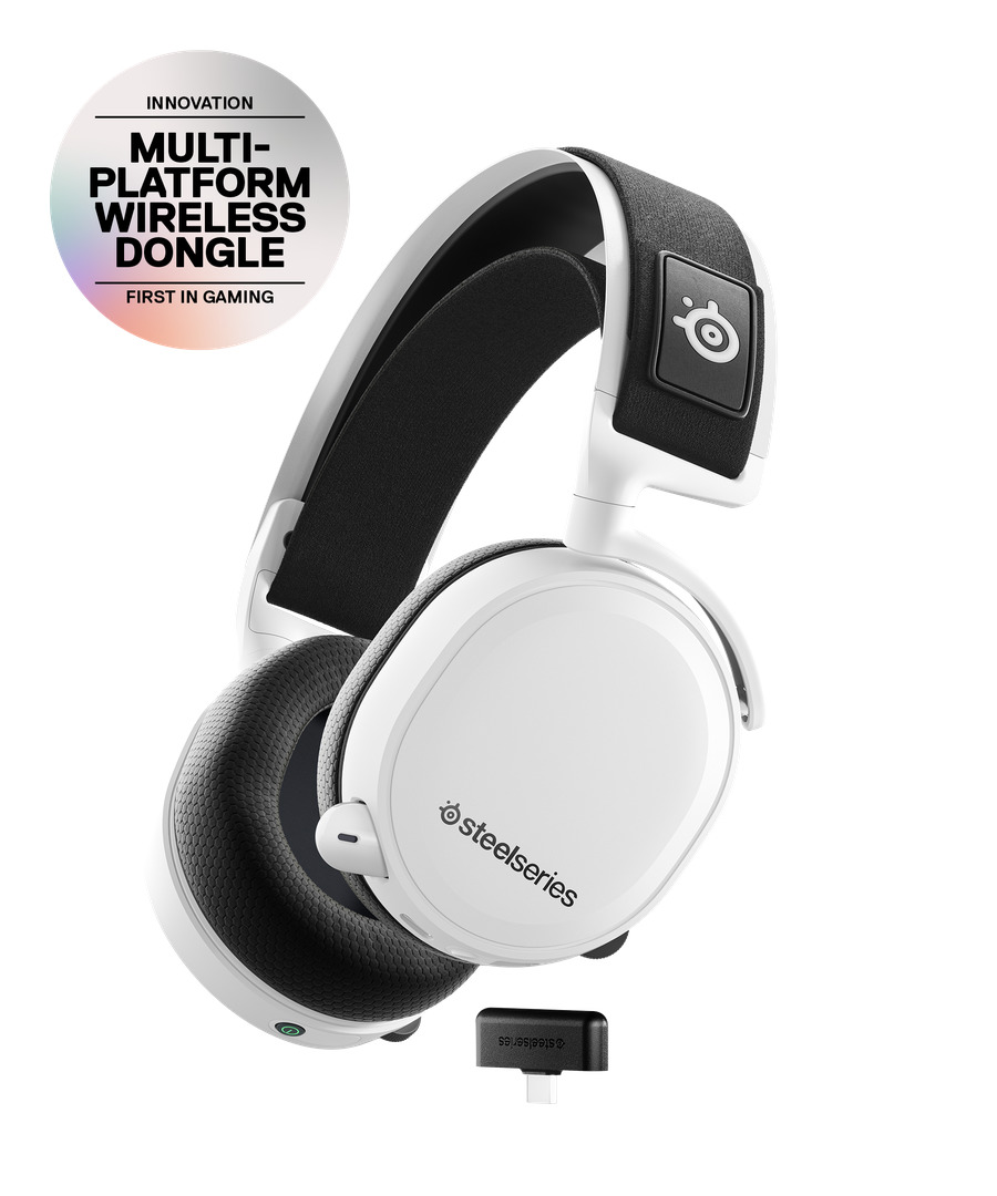 Picture of Picture of ** B Grade ** Headset SteelSeries Arctis 7P+ 7.1 Surround Wireless Branco