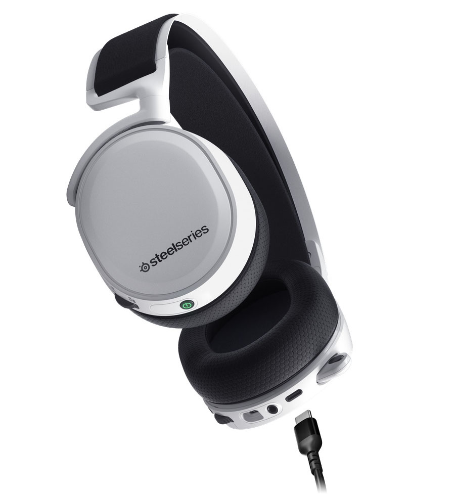 SteelSeries - ** B Grade ** Headset SteelSeries Arctis 7P+ 7.1 Surround Wireless Branco