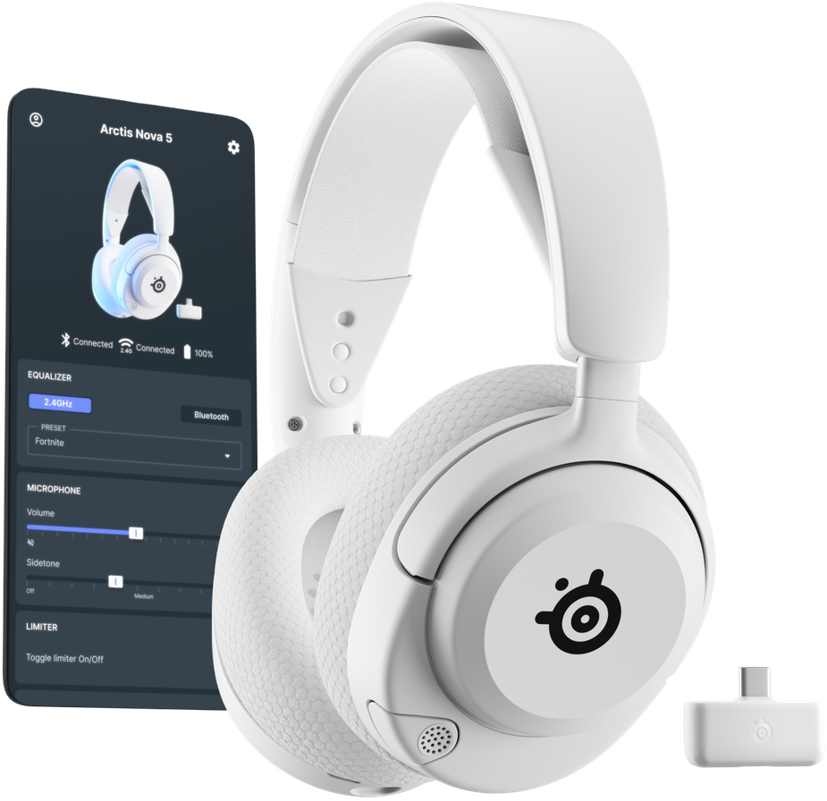 AuricularesSteelSeries Arctis Nova 5 Wireless Blanco