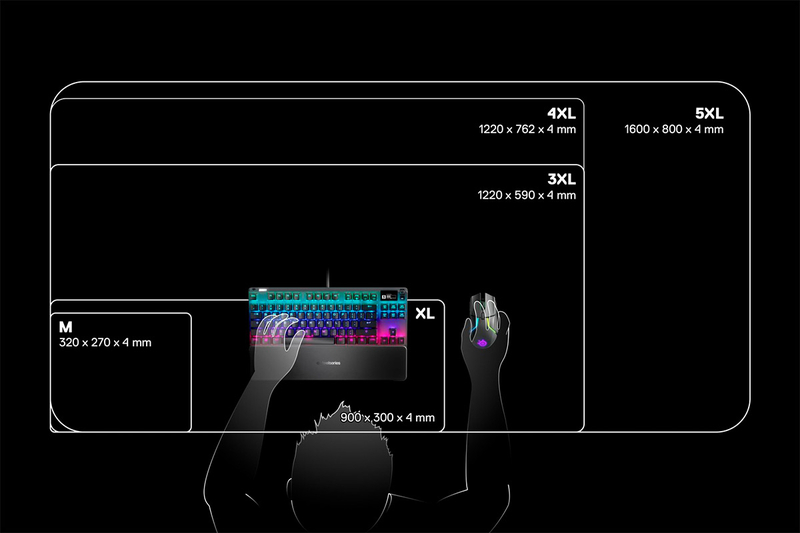 SteelSeries - Alfombrilla SteelSeries QcK Prism Cloth RGB - 3XL