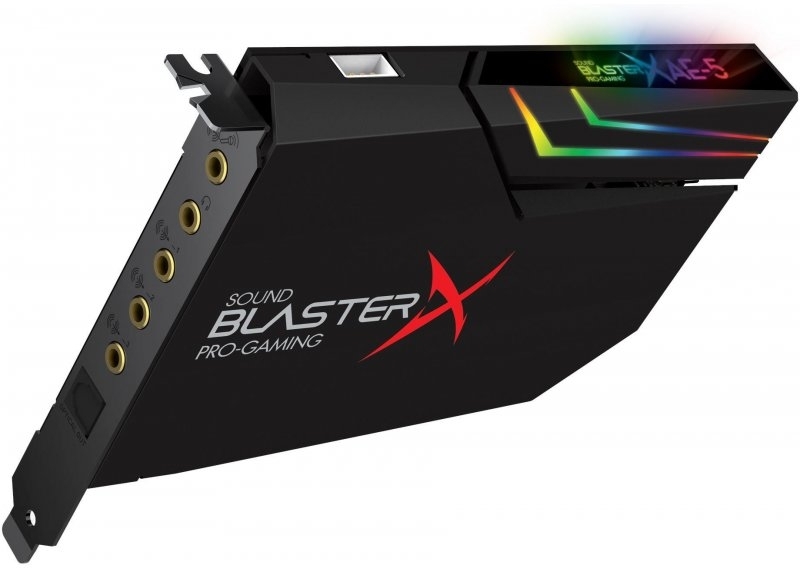 Creative - Tarjetas de Sonido Creative Synd BlasterX AE-5 Plus Hi-Res RGB PCIe