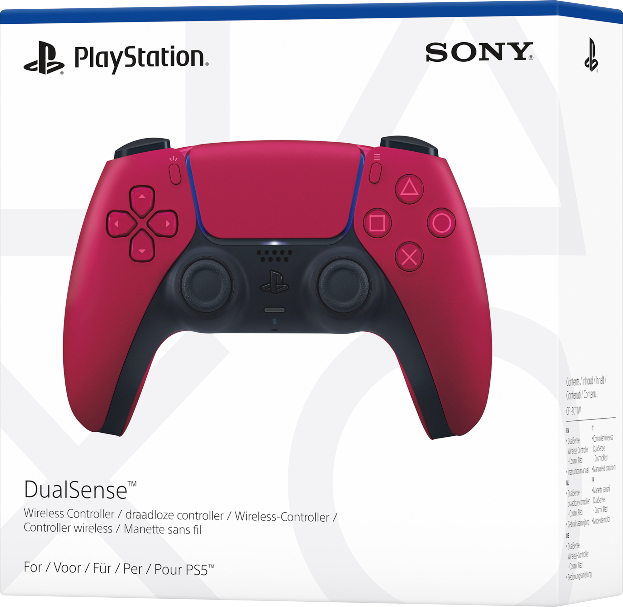 Sony - Gamepad Sony Playstation DualSense Wireless PS5 Cosmic Red