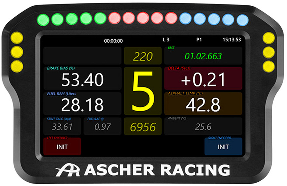 Ascher Racing - Dashboard 4" Ascher Racing