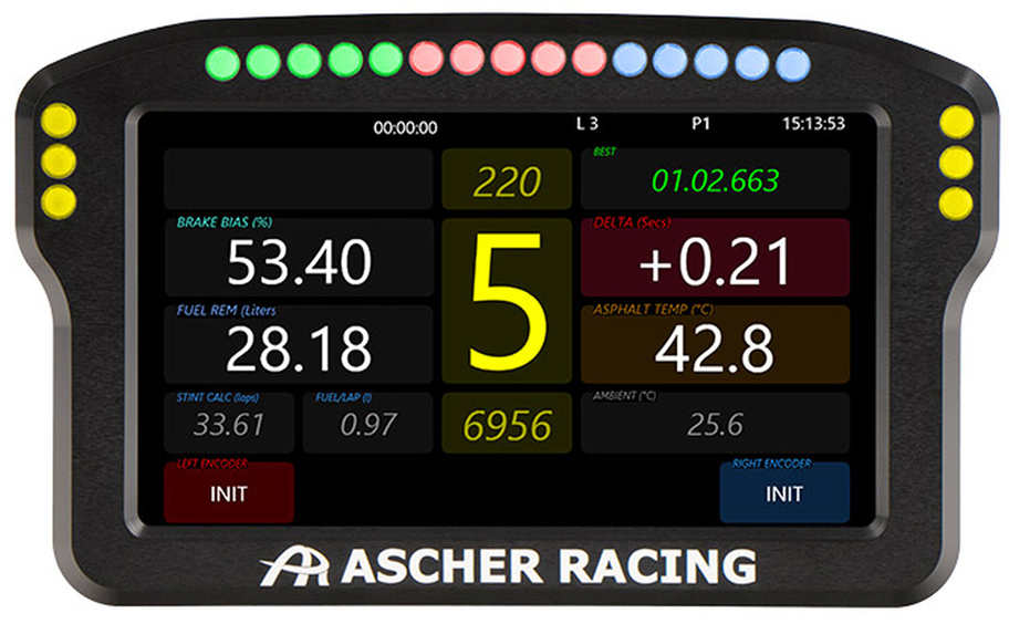 Dashboard 5" Ascher Racing