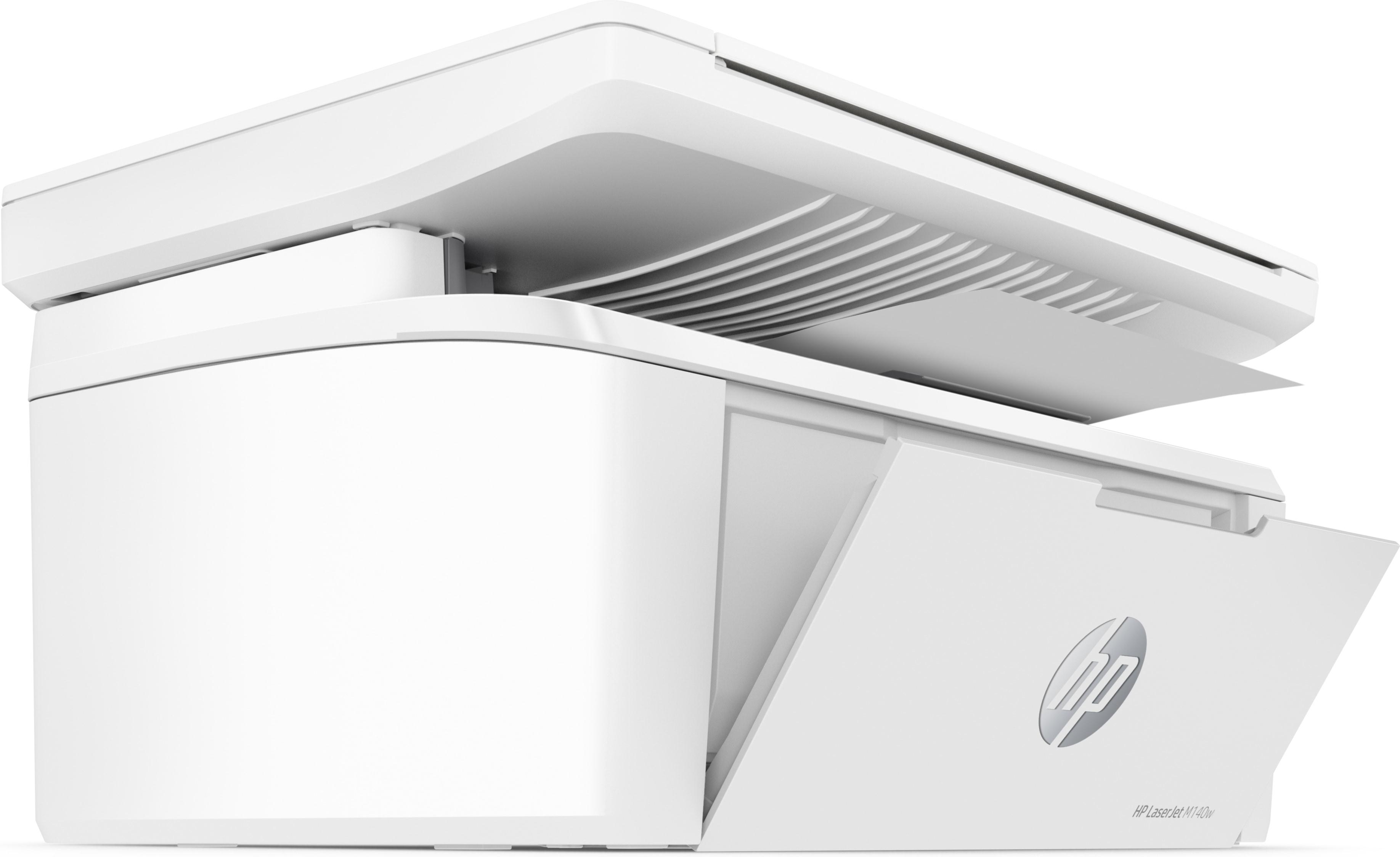 HP - Impresora Inyección de Tinta HP Multifunções Laser Laserjet MFP M140W, A4, Wi-Fi