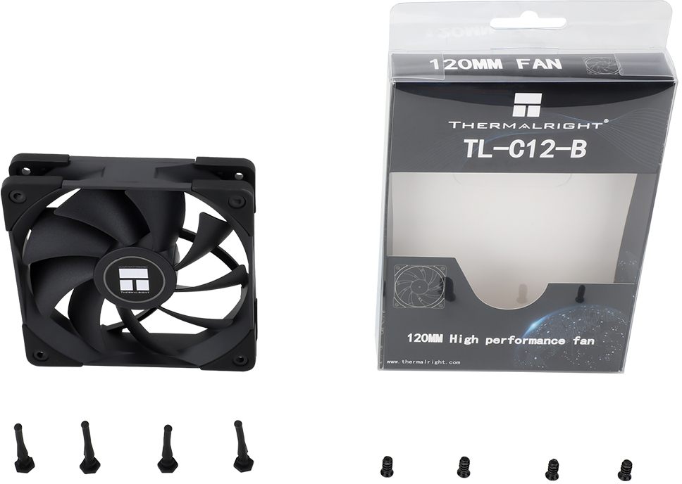 Thermalright - Ventilador Thermalright TL-C12B PWM Preto 120mm