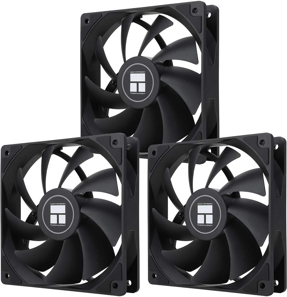 Thermalright - Ventilador Thermalright TL-C12C PWM Preto 120mm (Pack 3)