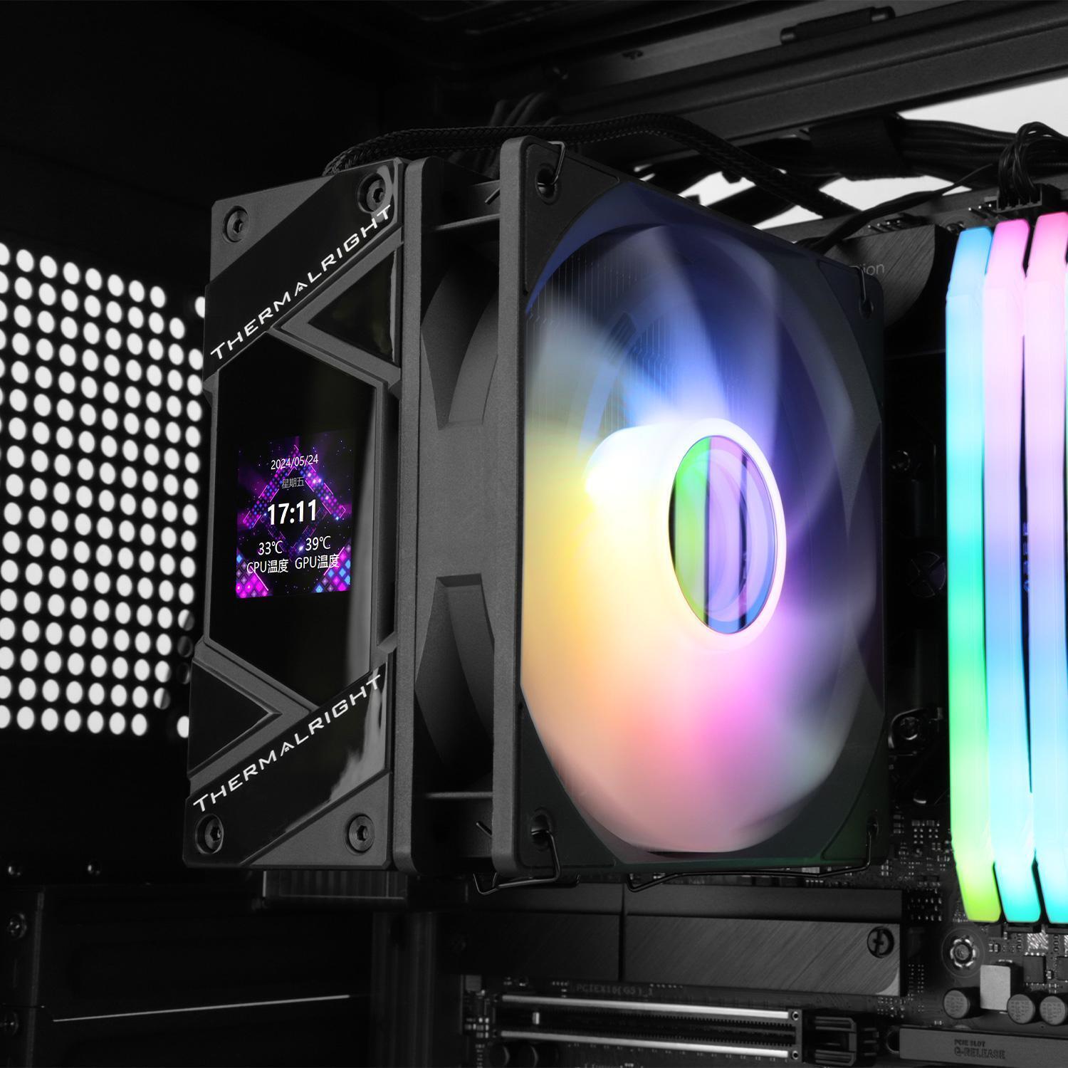 Thermalright - Ventilador CPU Thermalright Assassin Spirit 120 Vision ARGB Negro