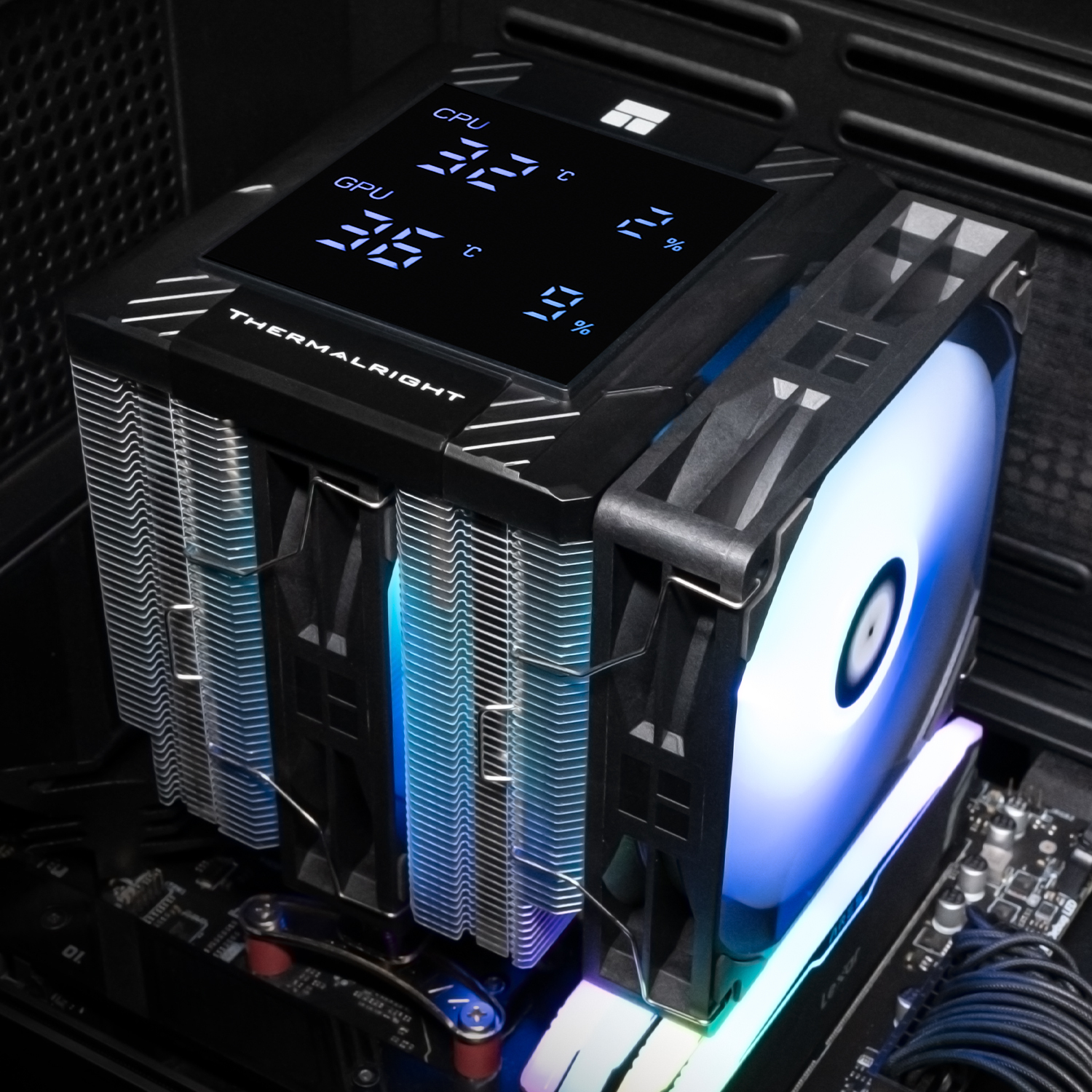 Thermalright - Ventilador CPU Thermalright Peerless Assassin 120 Digital ARGB Negro