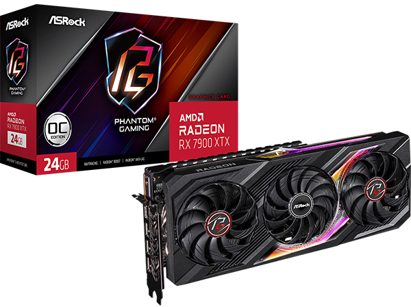 Tarjeta Gráfica ASRock Radeon RX 7900 XTX Phantom Gaming OC 24GB GDDR6