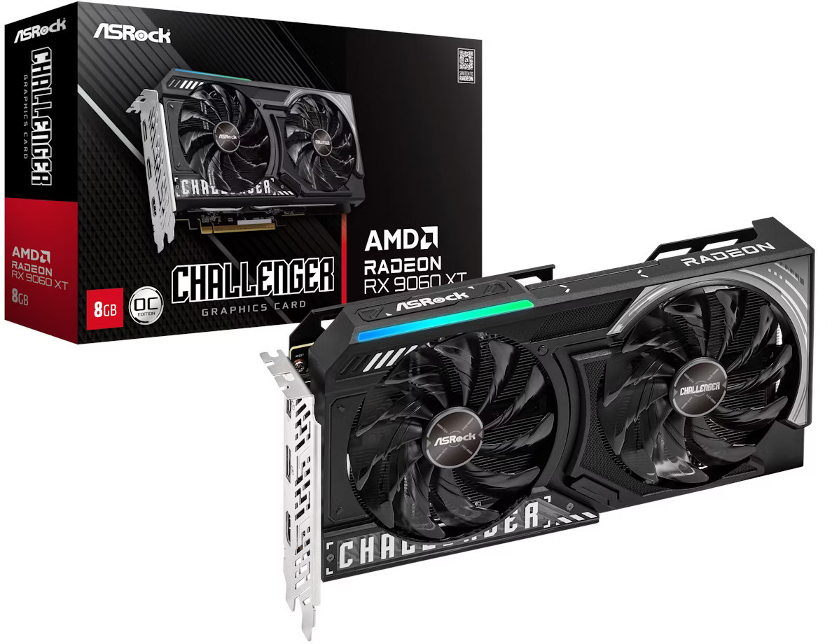ASRock - Gráfica ASRock Radeon RX 9060 XT Challenger OC 8GB GDDR6