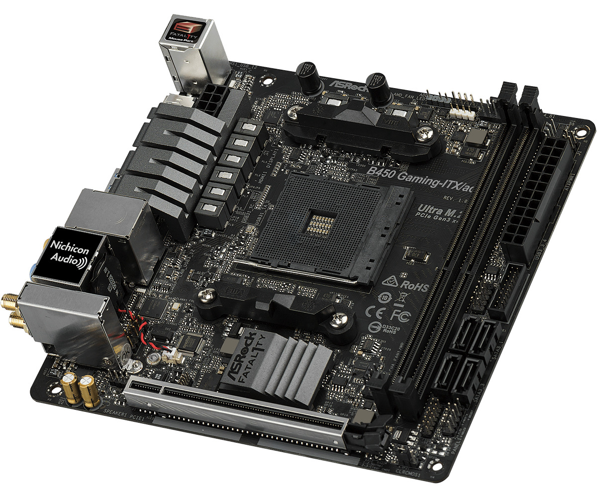ASRock - ** B Grade ** Placa Base ASRock B450 Gaming Fatal1ty ITX/ac