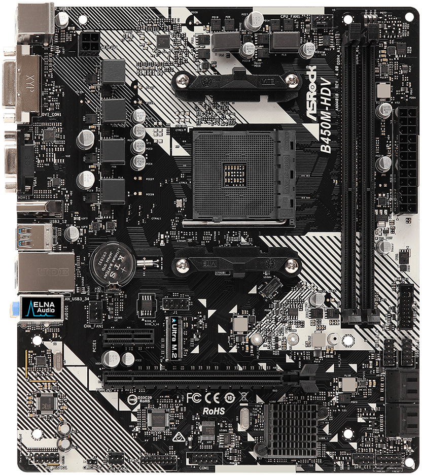 ASRock - Placa Base ASRock B450M-HDV R4.0