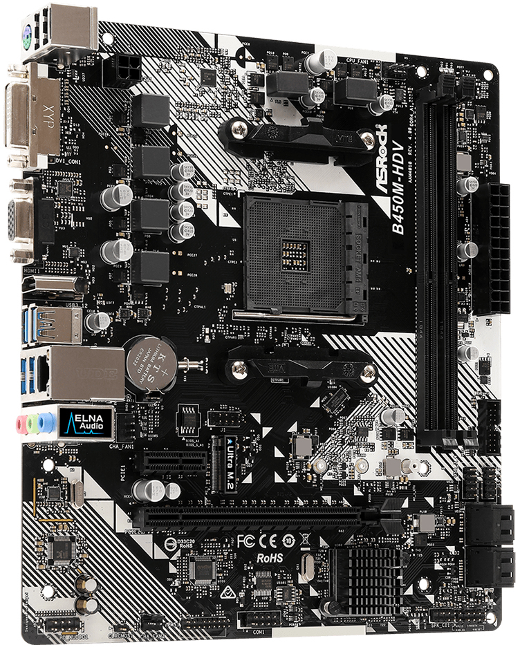 ASRock - Placa Base ASRock B450M-HDV R4.0