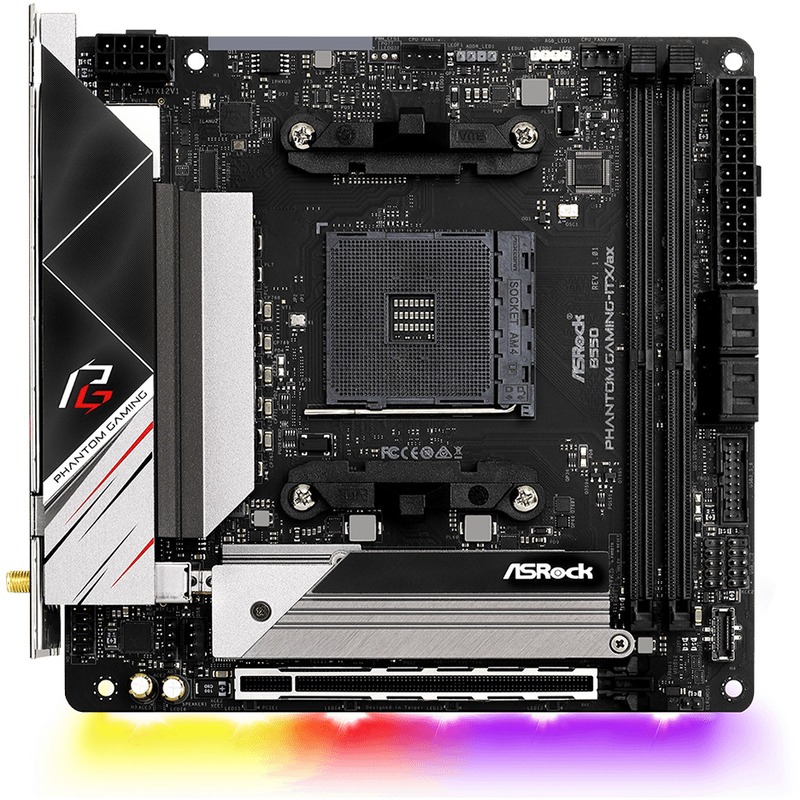 ASRock - Placa Base ASRock B550 Phantom Gaming-ITX/ax