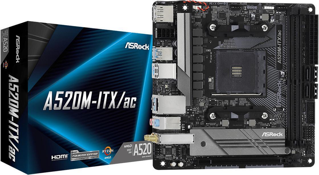 ASRock - Placa Base ASRock A520M-ITX/AC