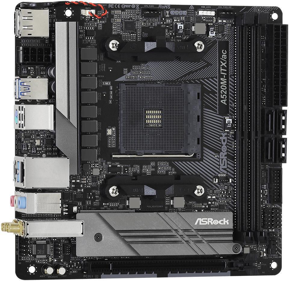 ASRock - Placa Base ASRock A520M-ITX/AC