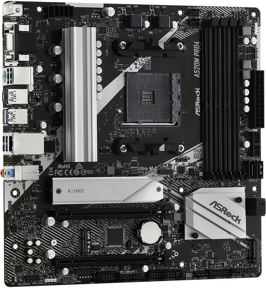 ASRock - Placa Base ASRock A520M Pro4