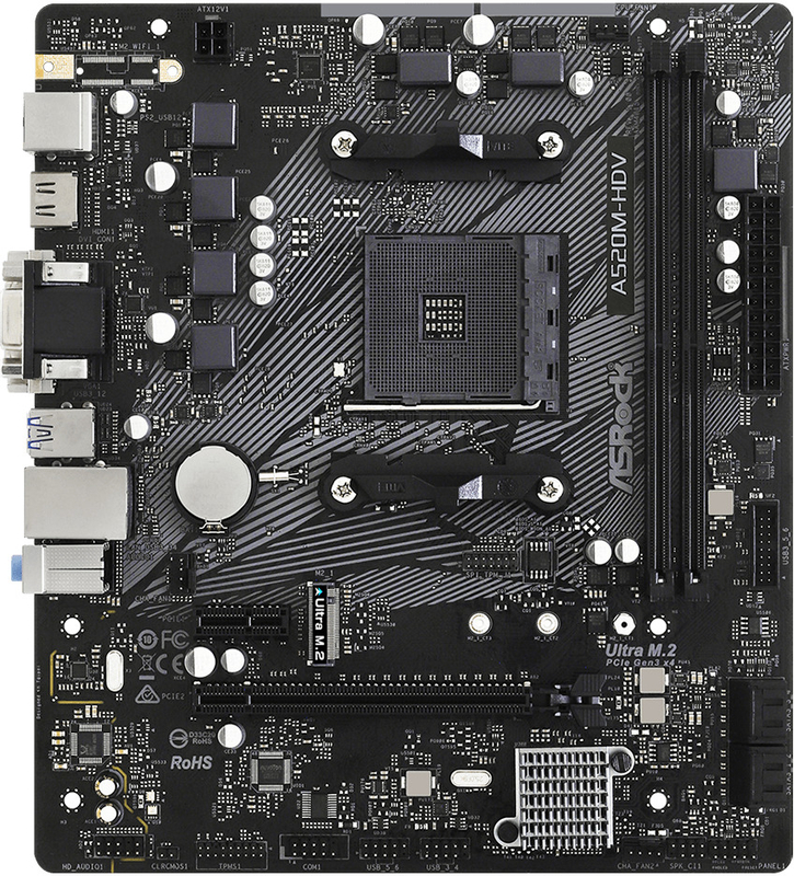 ASRock - Placa Base ASRock A520M-HDV