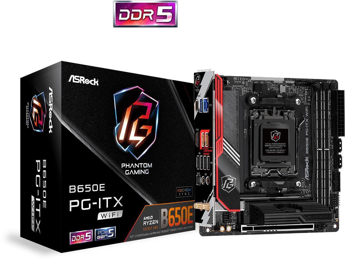 ASRock - Placa Base ASRock B650E PG-ITX WiFi