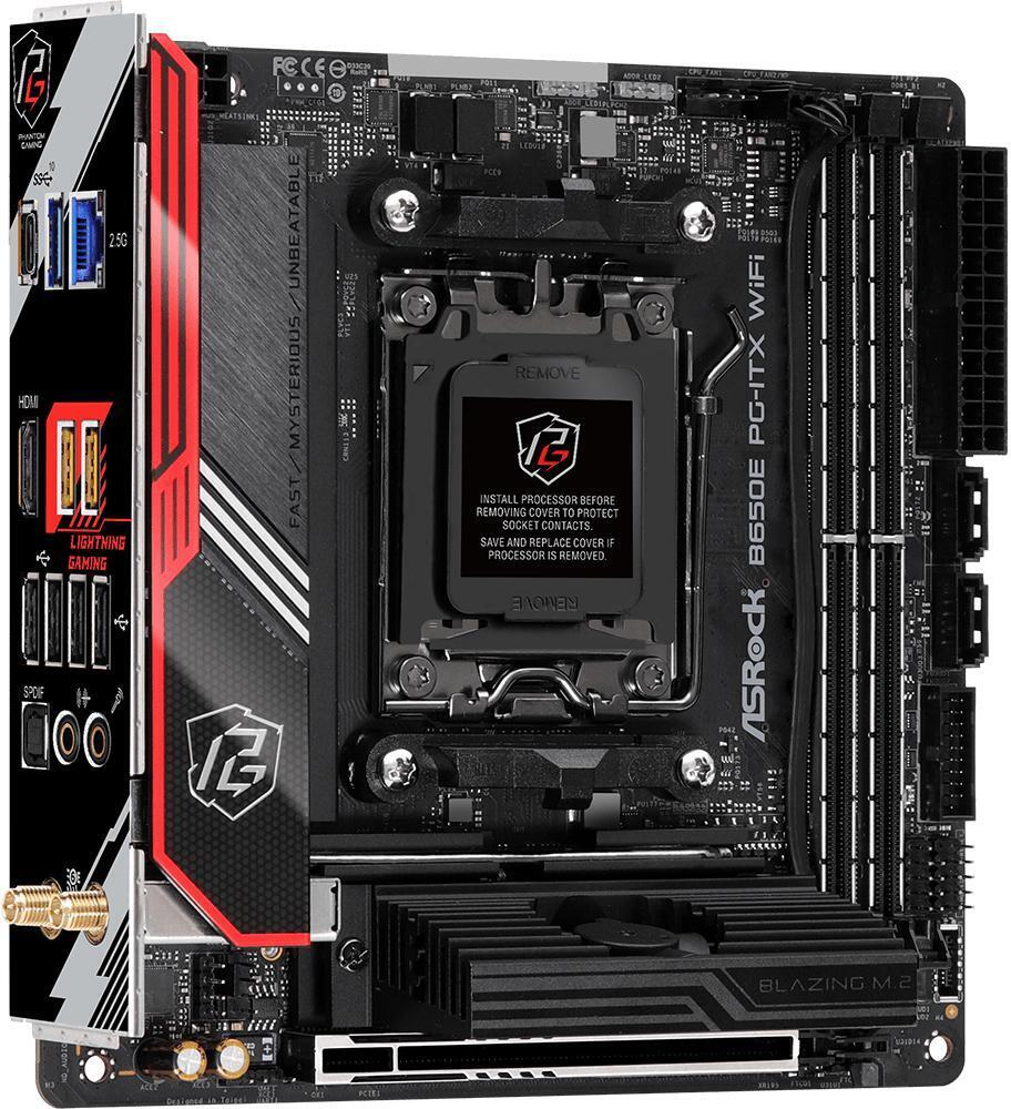 ASRock - Placa Base ASRock B650E PG-ITX WiFi