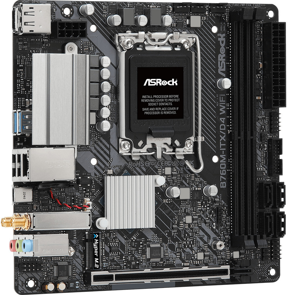 ASRock - Placa Base ASRock B760M-ITX/D4 WiFi