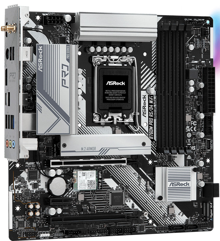 ASRock - Placa Base ASRock B760M Pro RS/D4 WiFi