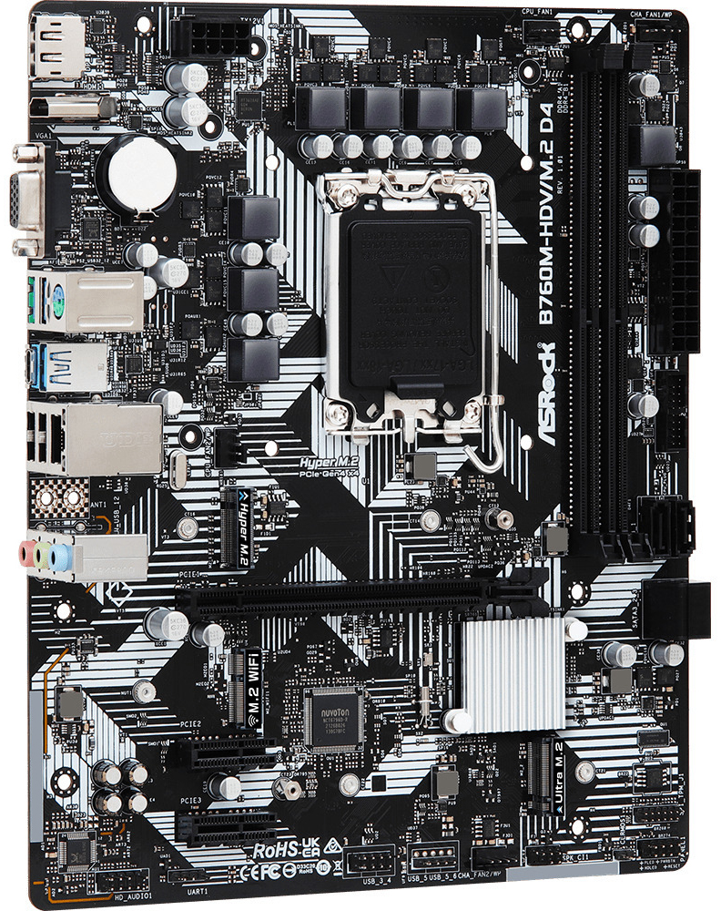 ASRock - Placa Base ASRock B760M-HDV/M.2 D4