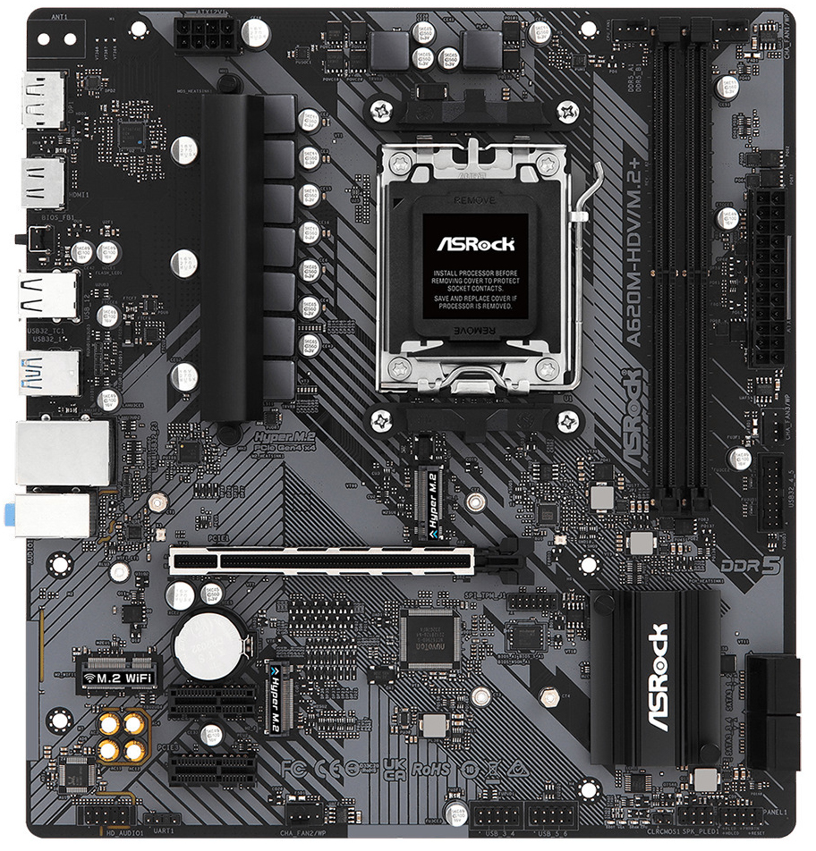 ASRock - Placa Base ASRock A620M-HDV/M.2+