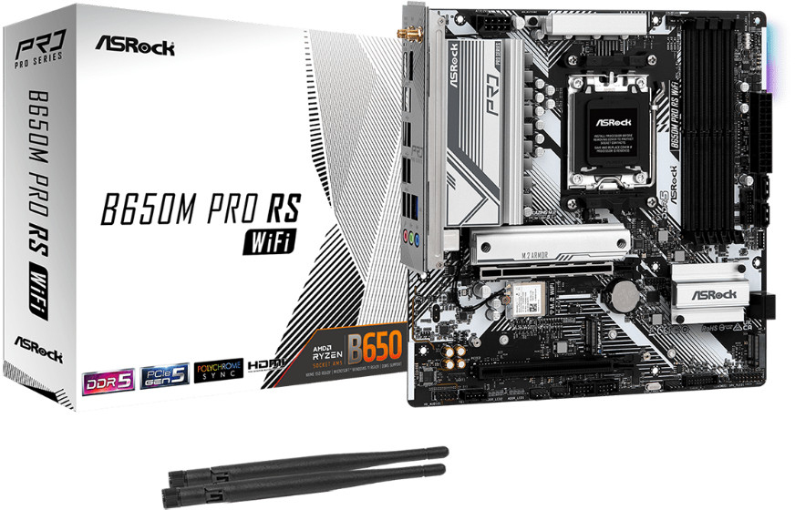 ASRock - Placa Base ASRock B650M Pro RS WiFi