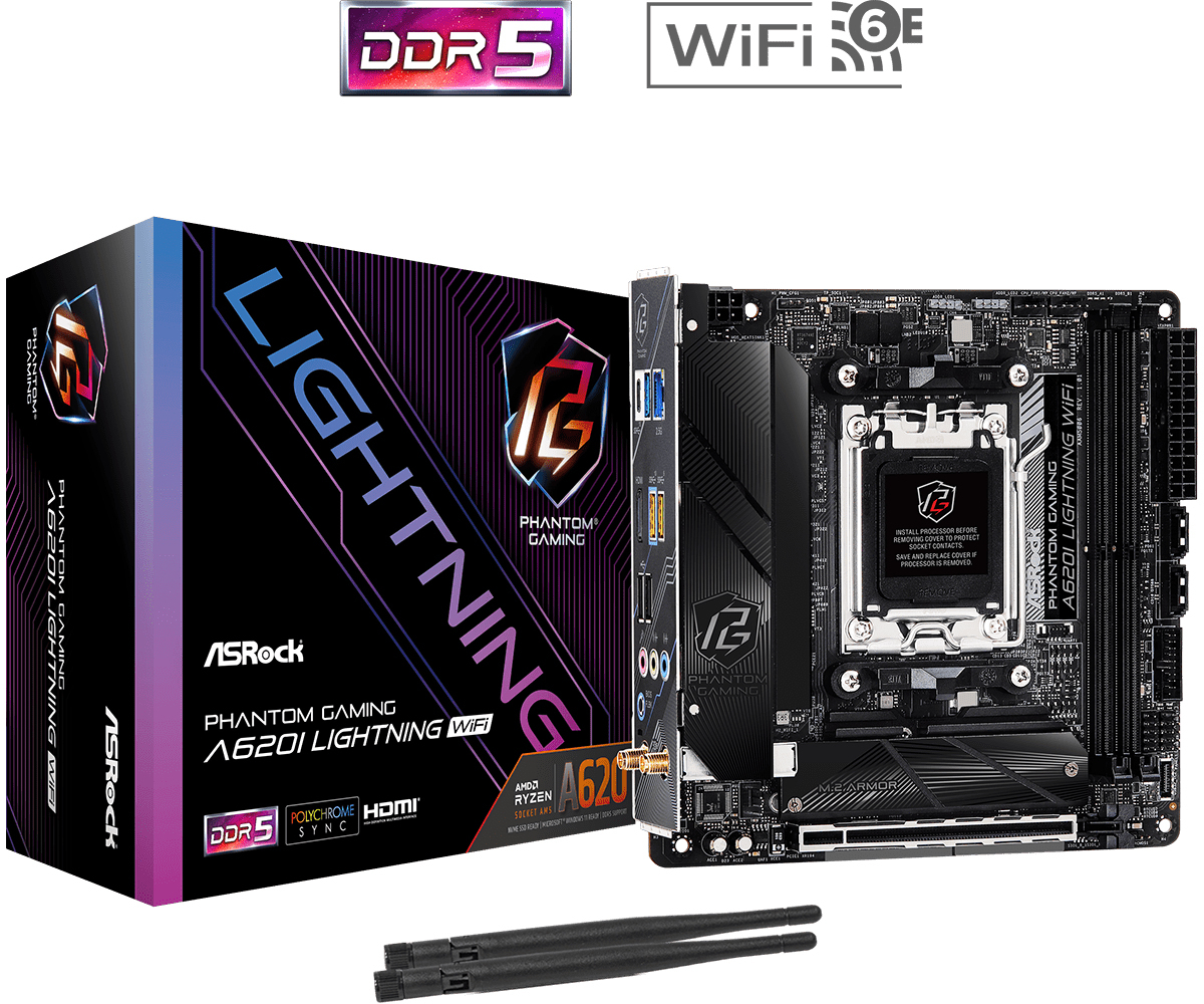 ASRock - Placa Base ASRock A620I Lightning WiFi