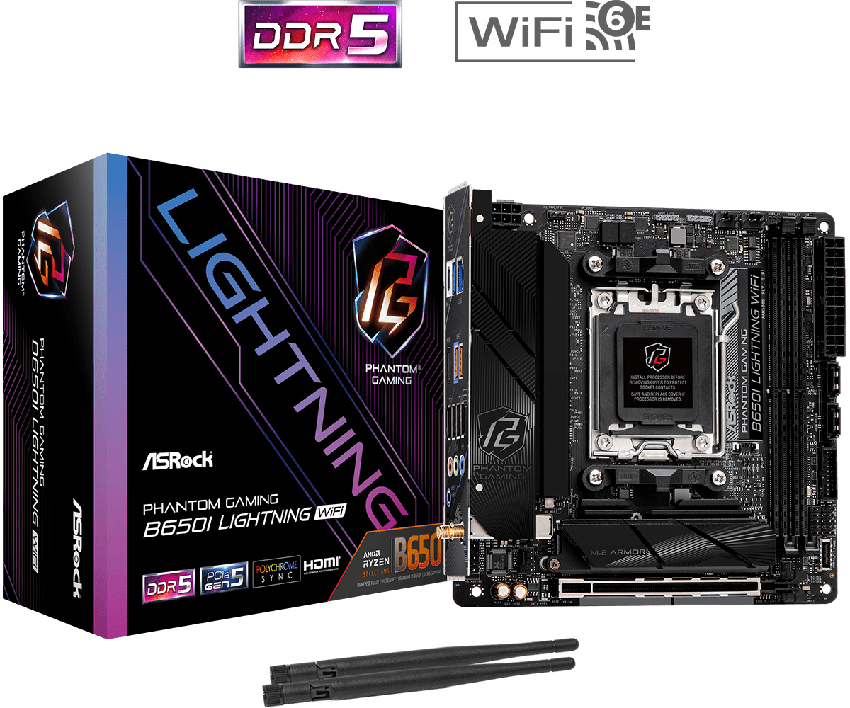 ASRock - Placa Base ASRock B650I Lightning WiFi