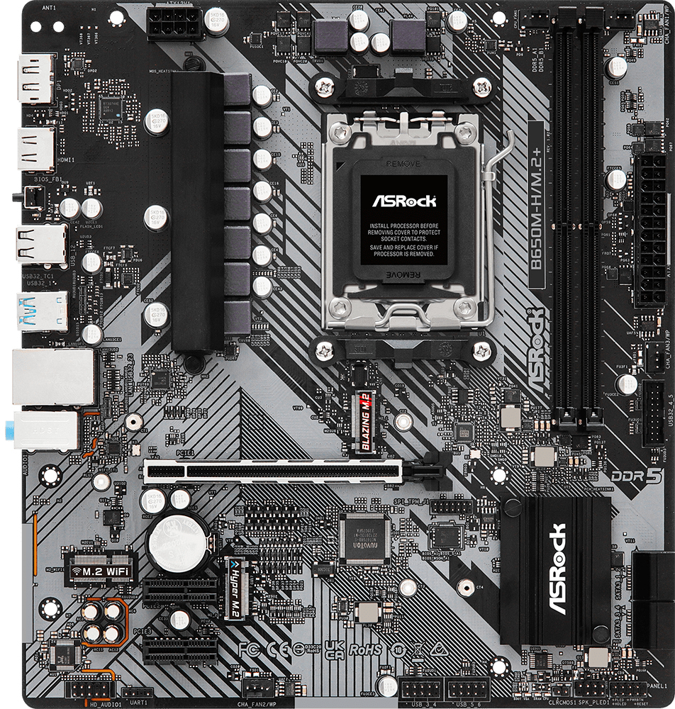 Placa Base ASRock B650M-H/M.2+