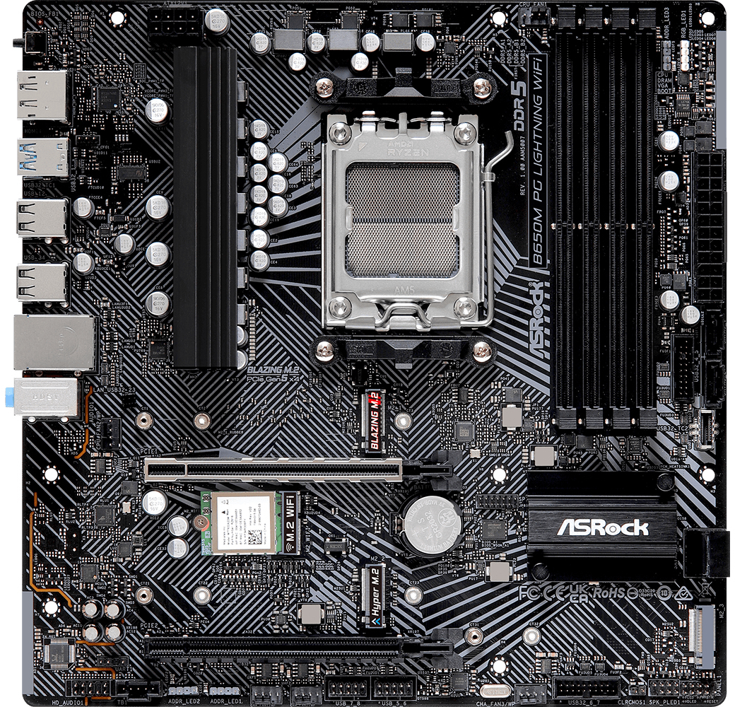 ASRock - Placa Base ASRock B650M PG Lightning WiFi