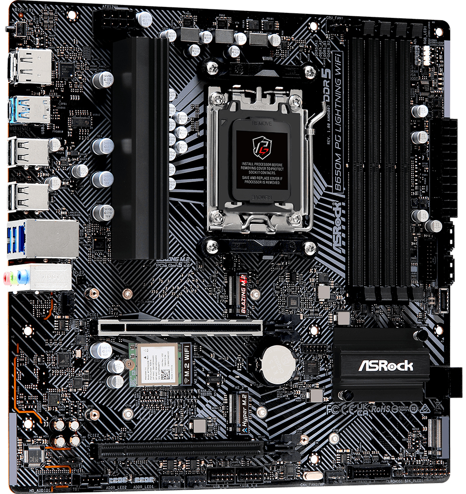 ASRock - Placa Base ASRock B650M PG Lightning WiFi