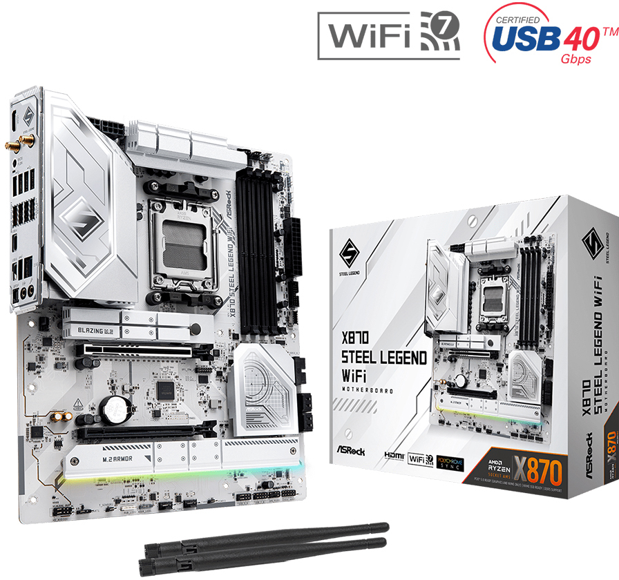 Placa Base ASRock X870 Steel Legend WiFi