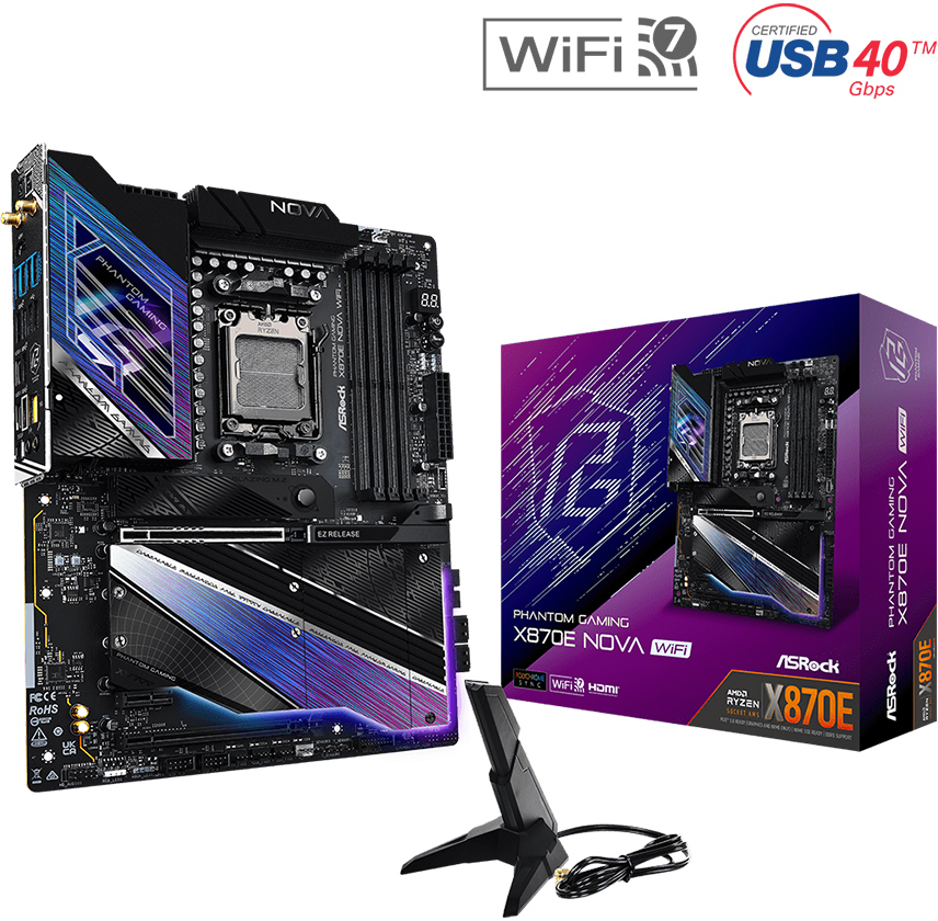 Placa Base ASRock X870E Nova WiFi