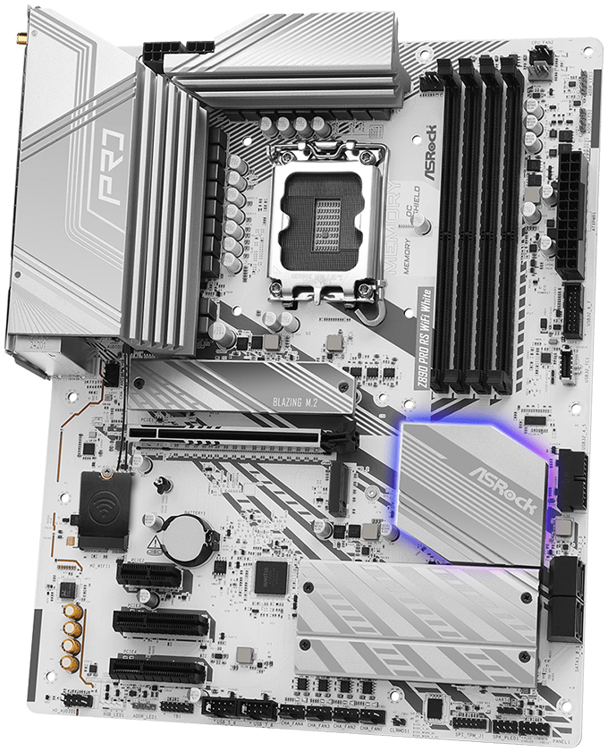 ASRock - Placa Base ASRock Z890 Pro RS WiFi White