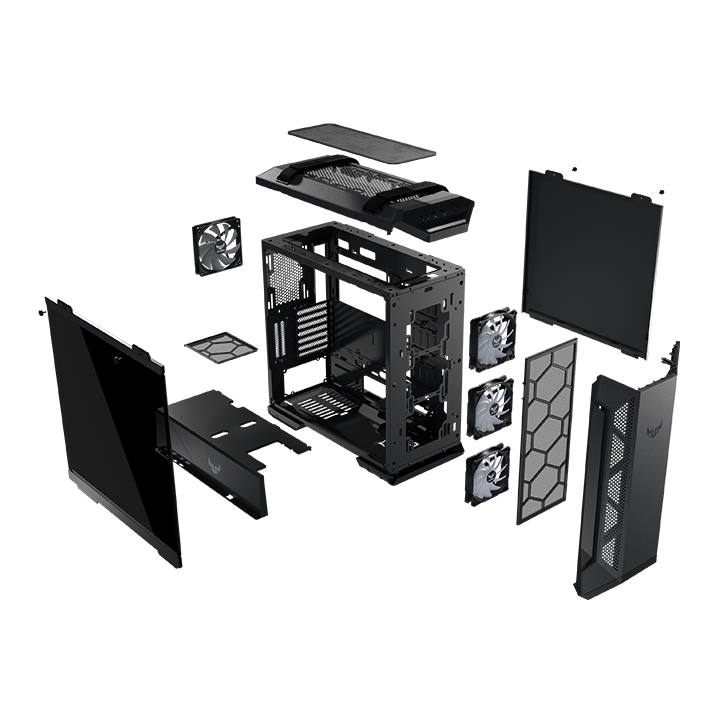 Asus - Torre ATX ASUS TUF Gaming GT501 Negro Cristal Templado