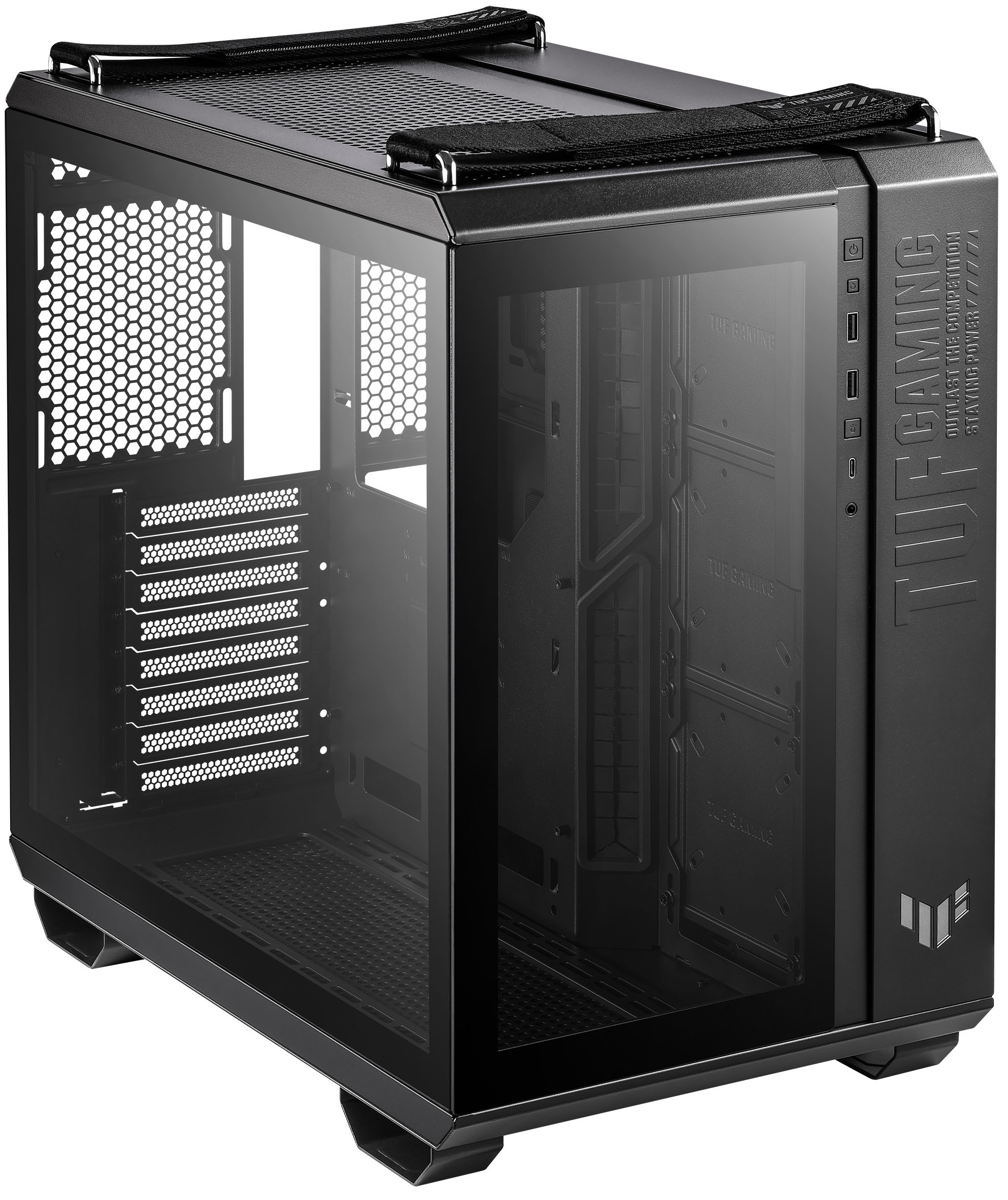 Asus - Torre ATX ASUS TUF Gaming GT502 Negro Cristal Templado