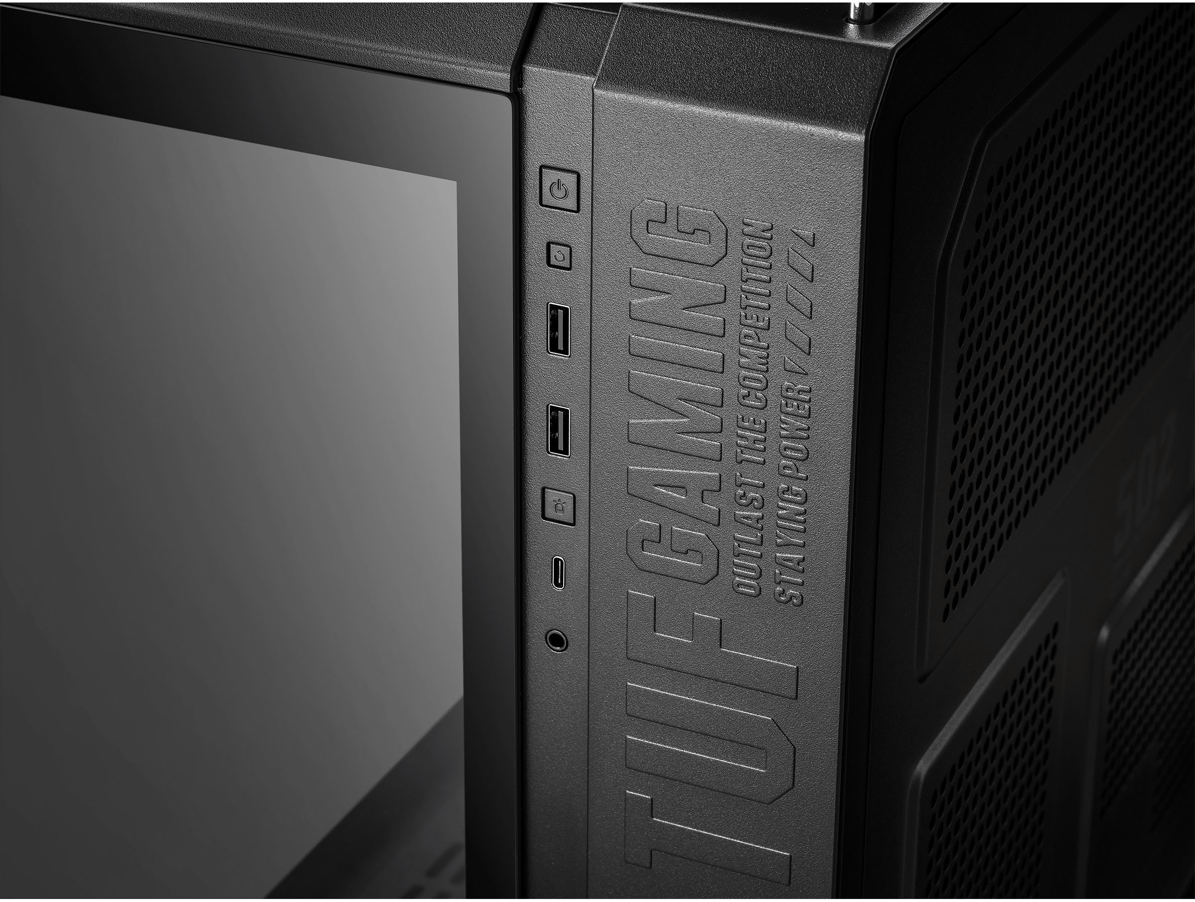 Asus - Torre ATX ASUS TUF Gaming GT502 Negro Cristal Templado