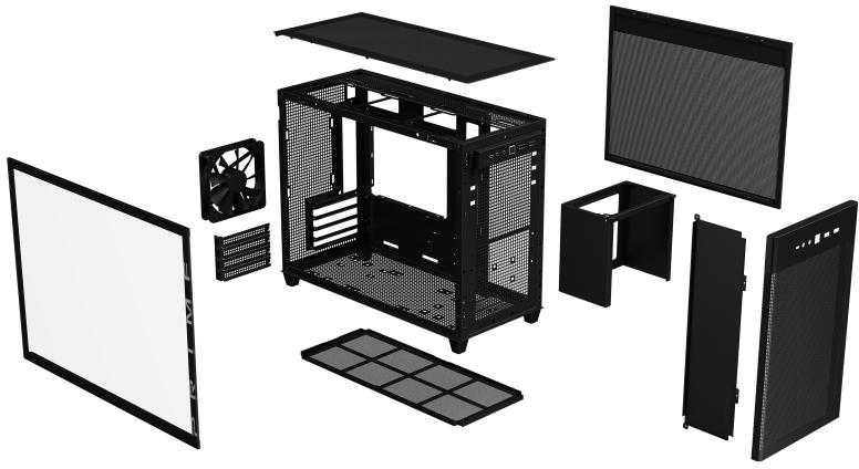 Asus - Torre Micro-ATX ASUS Prime AP201 Mesh Cristal Templado