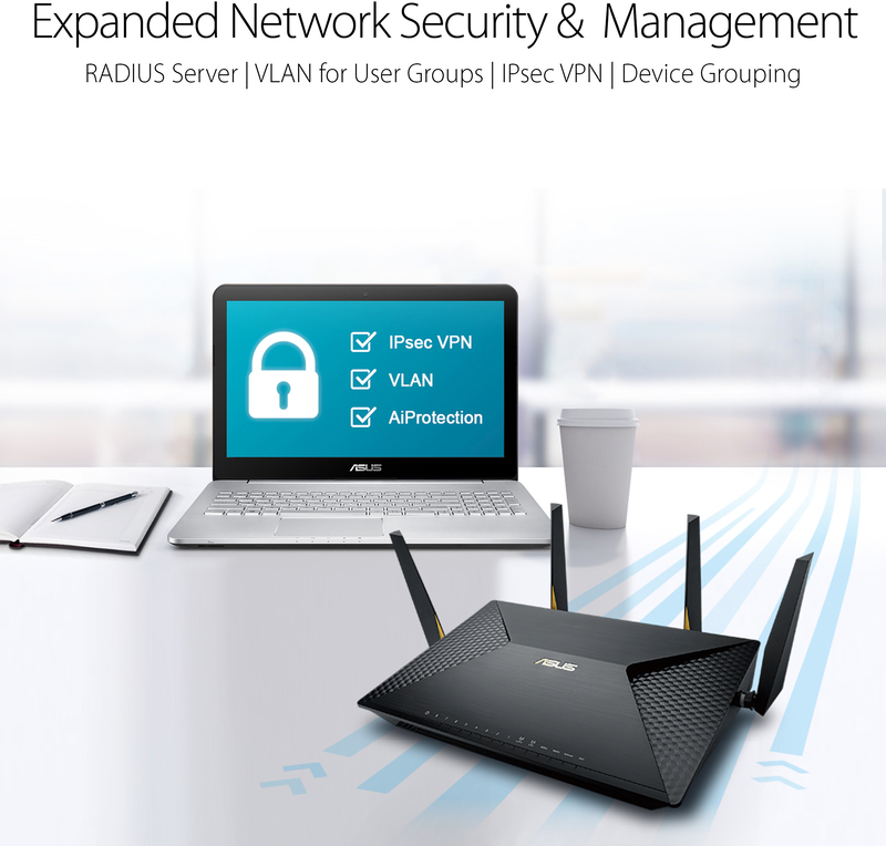 Asus - Router Business Asus BRT-AC828 AC2600 Dual-WAN VPN