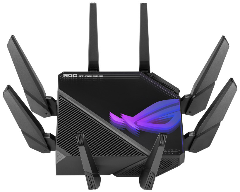 Asus - Router Gaming Asus ROG Rapture GT-AXE16000 Quad-Band 1x 2.5Gbps + Gigabit WIFI 6