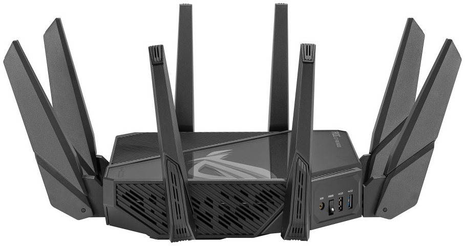 Asus - Router Gaming Asus ROG Rapture GT-AXE16000 Quad-Band 1x 2.5Gbps + Gigabit WIFI 6