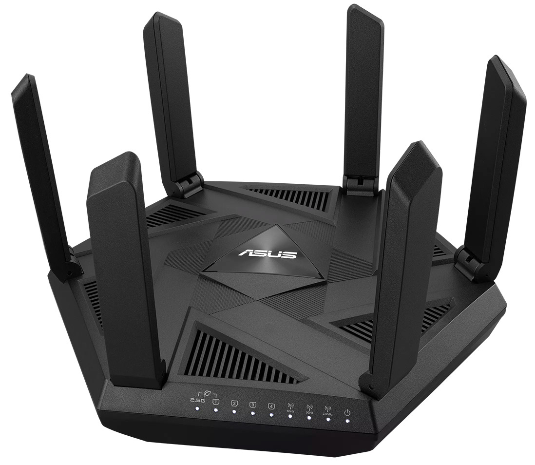 Asus - Router Asus RT-AXE7800 Tri-Band AXE7800 AiMesh WiFi 6E