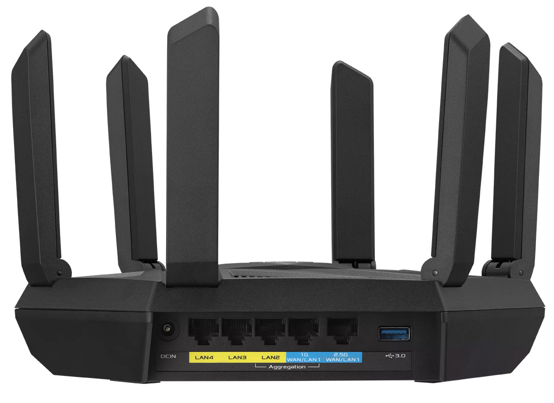 Asus - Router Asus RT-AXE7800 Tri-Band AXE7800 AiMesh WiFi 6E