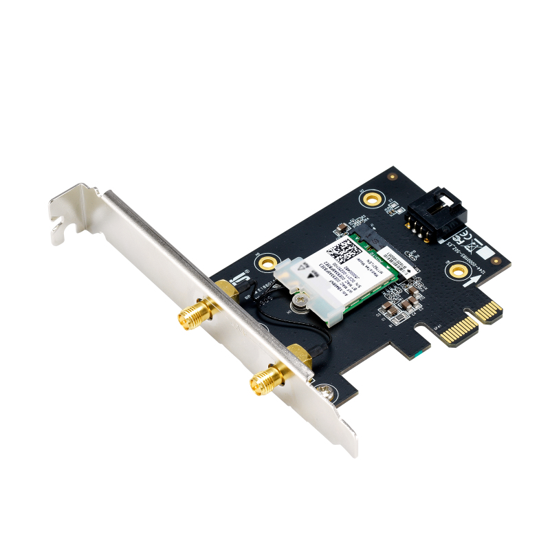 Asus - Tarjeta de Red Asus PCI Express PCE-AXE5400 Tri-Band AXE5400 WiFi 6E + Bluetooth 5.2